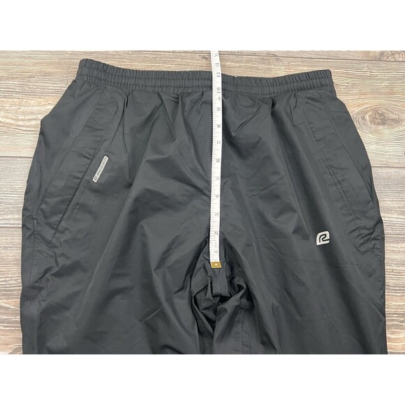 Road Runner Pro Velocity Wind Pants Mens L Running Black Zip Leg Water Resist - Picture 12 of 16